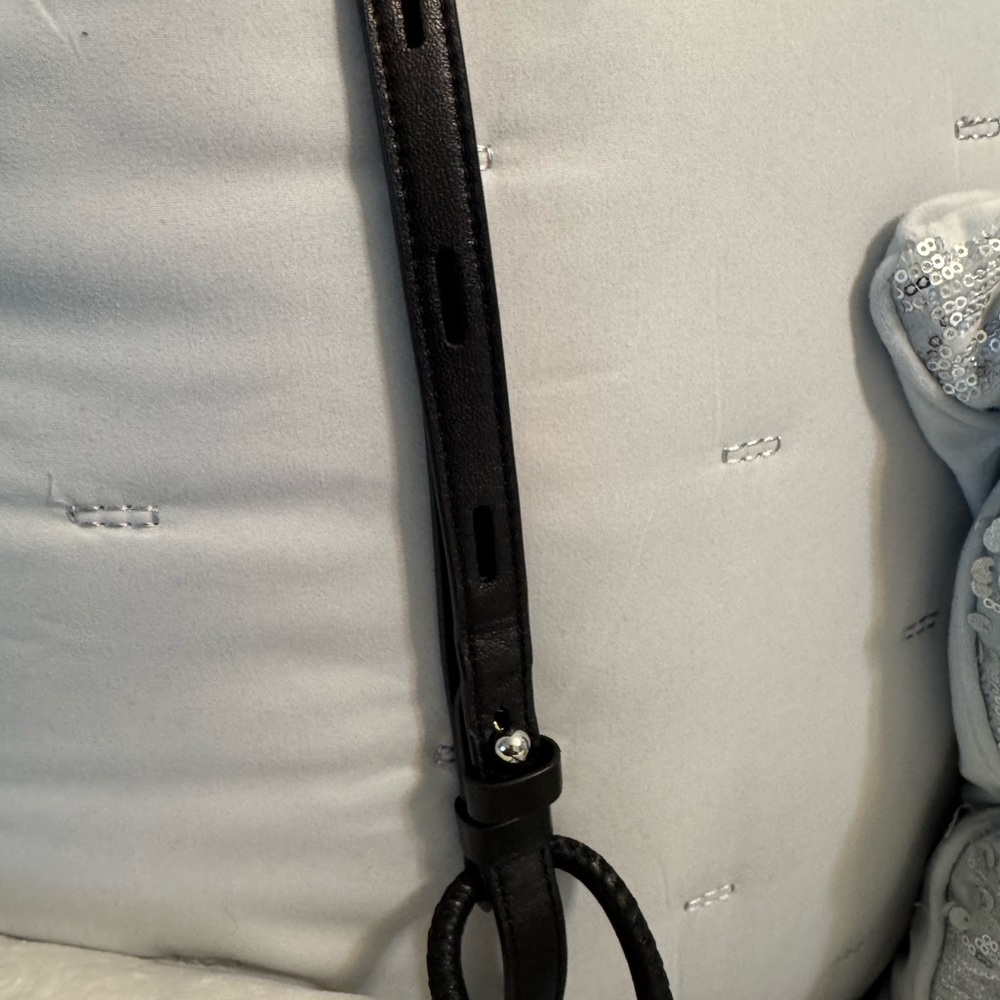 Rebecca Minkoff Suede Black Lulu Crossbody Bag - Picture 5 of 14